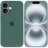 Чохол Silicone Case з захистом камери на Apple iPhone 16 Plus – Зелений / Pine green. Фото 4 з 8