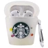 Силиконовый футляр Logo series для наушников AirPods 1/2 + карабин – Starbucks Neon Cocktail. Фото 1 из 3