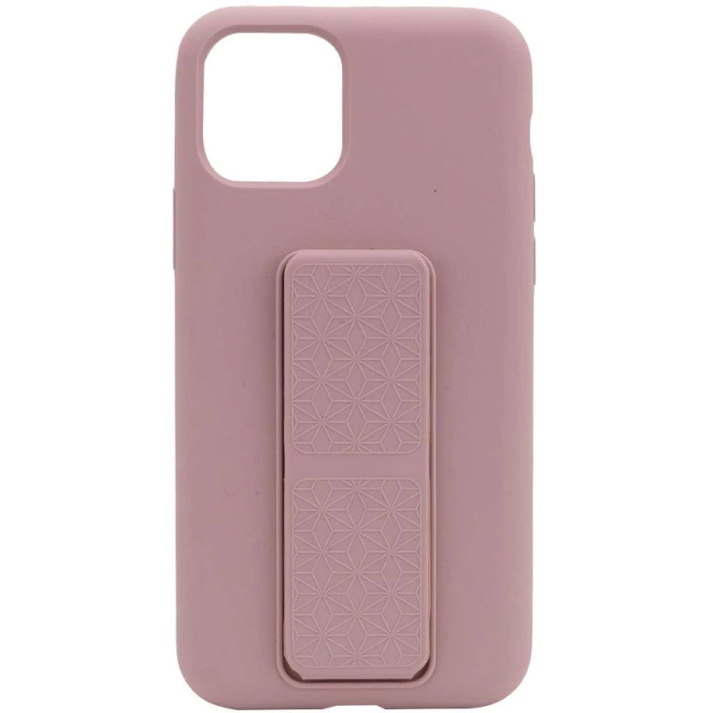 

Чехол Silicone Case с держателем для Apple iPhone 11 Pro (5.8") (Розовый / Pink Sand), Рожевий / pink sand