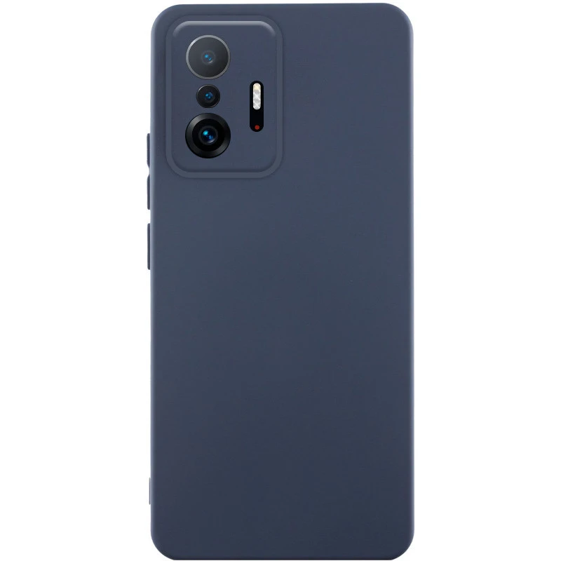 Чохол Silicone Case Lakshmi Premium із закритою камерою для Xiaomi 11T / 11T Pro – Темно-синій / Midnight blue. Фото 1 з 1
