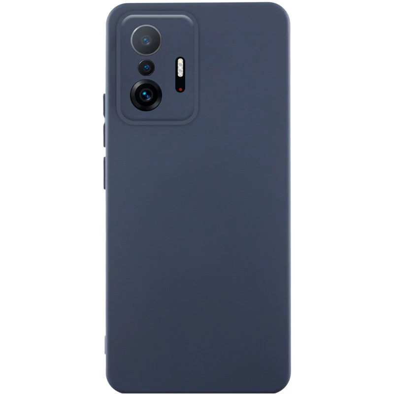 Чохол Silicone Case Lakshmi Premium з закритою камерою на Xiaomi 11T / 11T Pro – Темно-синій / Midnight blue. Фото 1 з 1