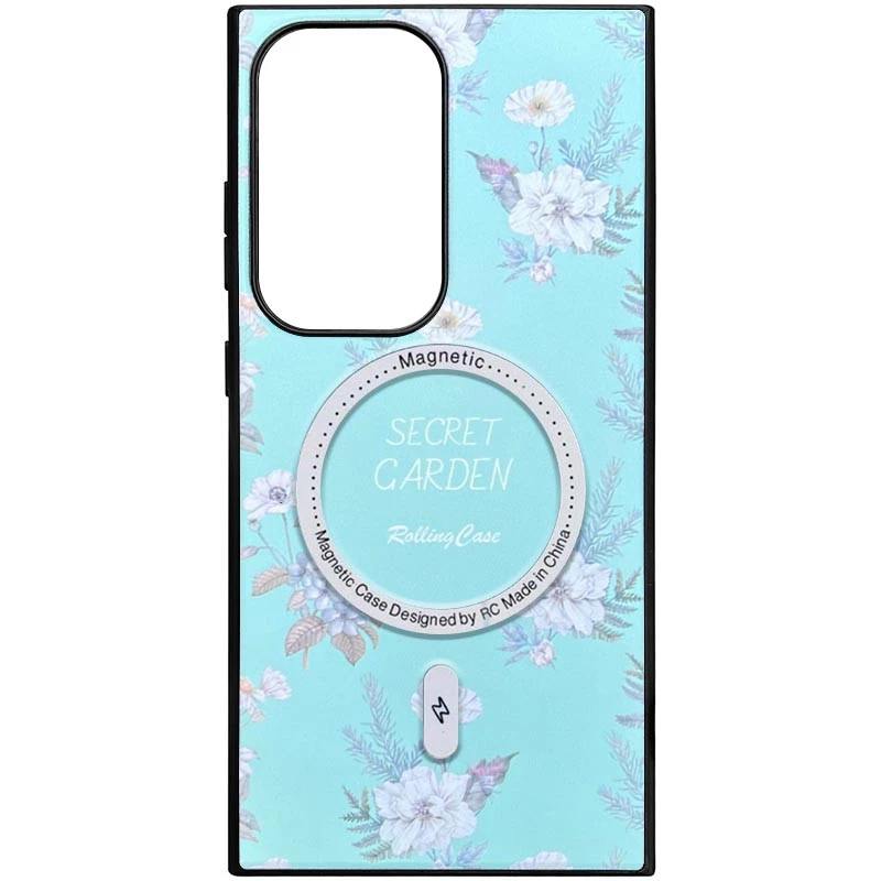 Чохол Flower Garden with MagFit для Samsung Galaxy S25 – Mint. Фото 1 з 1