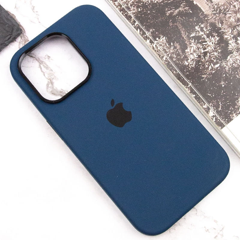 Чохол Silicone Case з металевими кнопками на Apple iPhone 13 Pro (6.1") – Синій / StromBlue. Фото 8 з 9