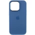 Чехол Silicone Case с металлическими кнопками для Apple iPhone 14 Pro Max (6.7") – Синий / Blue Jay. Фото 3 из 9
