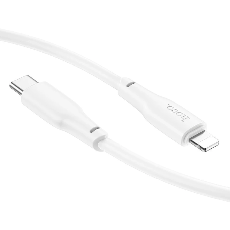 Дата кабель Hoco X93 Force Type-C to Lightning 20W (1m) – White. Фото 6 з 8