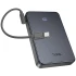 Портативний ЗП Power Bank Hoco J170 Starlight 22.5W+PD20W with cable 10000 mAh – Metal gray. Фото 4 з 6