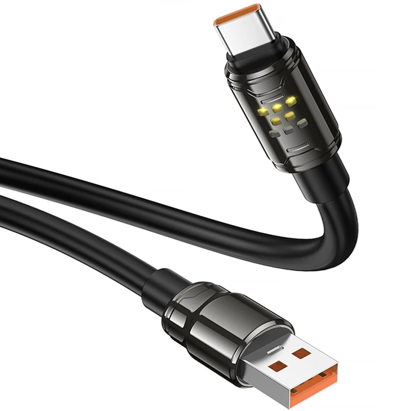 Дата кабель Hoco U143 Joy USB to Type-C 5A (1.2m) – Black. Фото 5 з 6