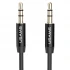 Аудио кабель Usams YP-01 Aux (1m) – Черный. Фото 1 из 6