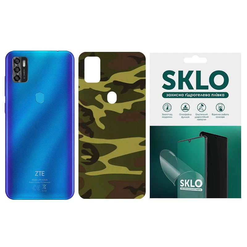 

Защитная плёнка SKLO Back Camo на тыльную сторону для ZTE Blade A3 (2019) (Коричневый / Army Brown), Коричневий / army brown