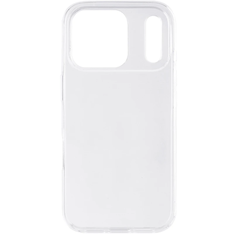 Ультратонкий силіконовий чохол 1мм на Apple iPhone 17 Pro (6.3") – Безбарвний (прозорий). Фото 3 з 5