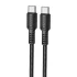 Дата кабель Borofone BX116 Certain Type-C to Type-C 60W (1m) – Black. Фото 1 из 3