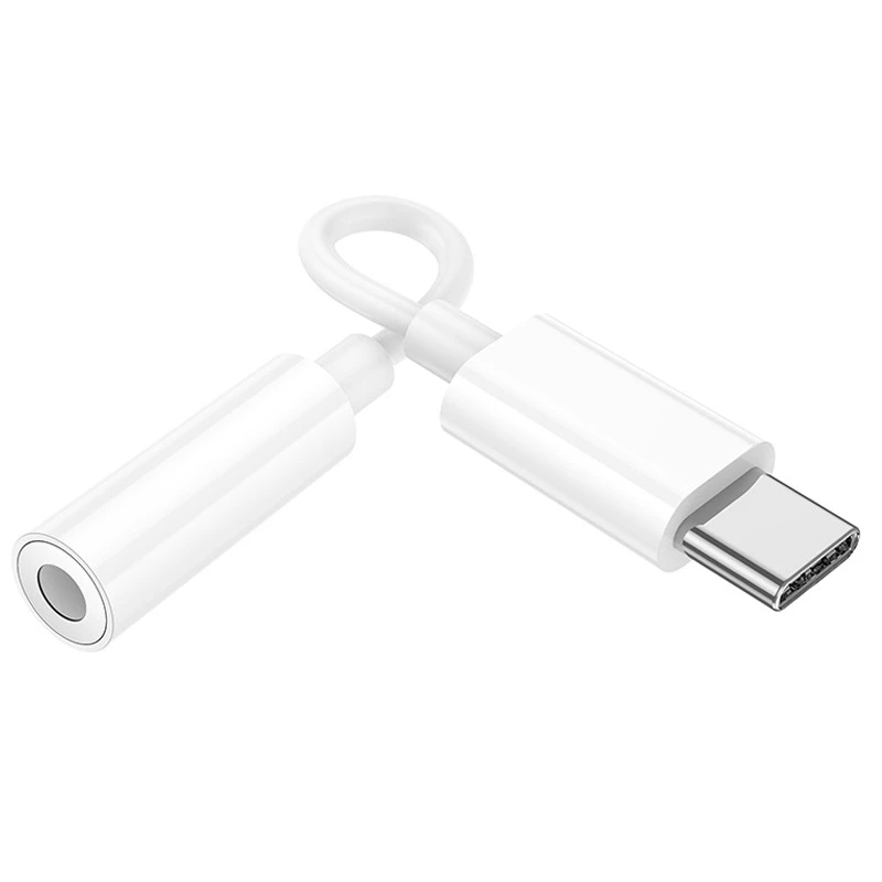 Перехідник Hoco LS35 Type-C to 3,5 AUX – White. Фото 4 з 8