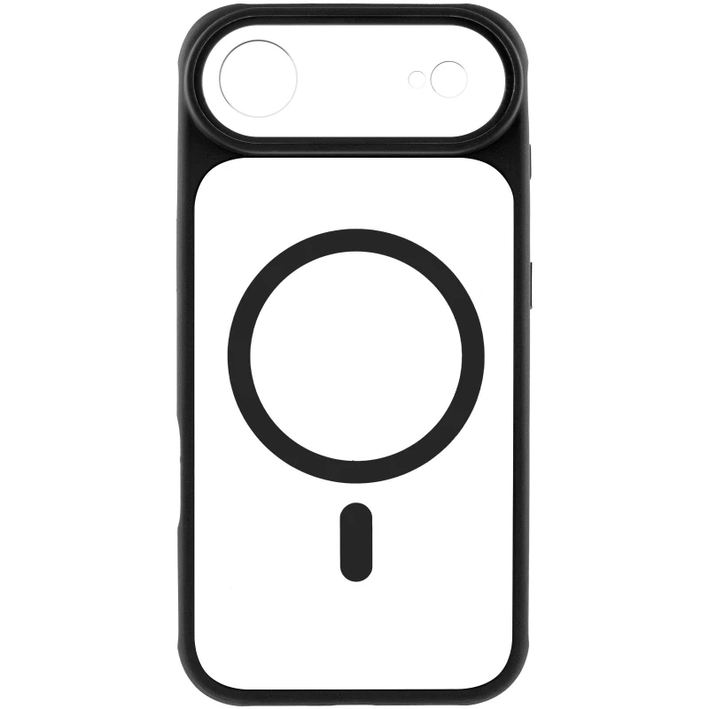 Чохол TPU GETMAN Moon Clear with MagSafe для Apple iPhone 17 Air (6.5") – Black. Фото 5 з 8