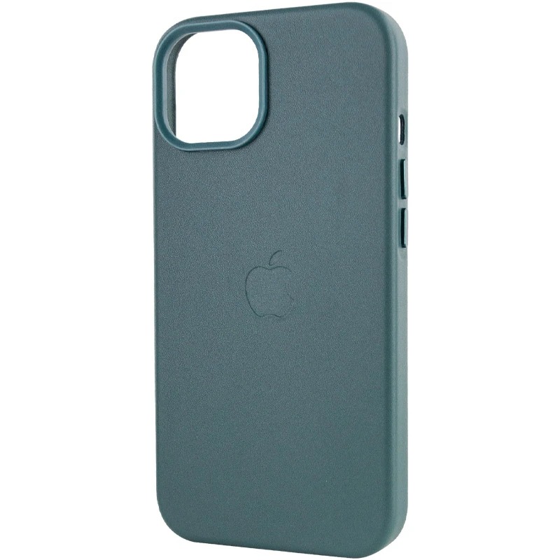 Шкіряний чохол Silicone Case Soft з MagSafe на Apple iPhone 14 (6.1") – Pine green. Фото 7 з 8