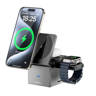 БЗУ WIWU Wi-W030 Planeta Trio 3 in 1 Cableless charger фото 1 БЗУ WIWU Wi-W030 Planeta Trio 3 in 1 Cableless charger фото 1 из 1