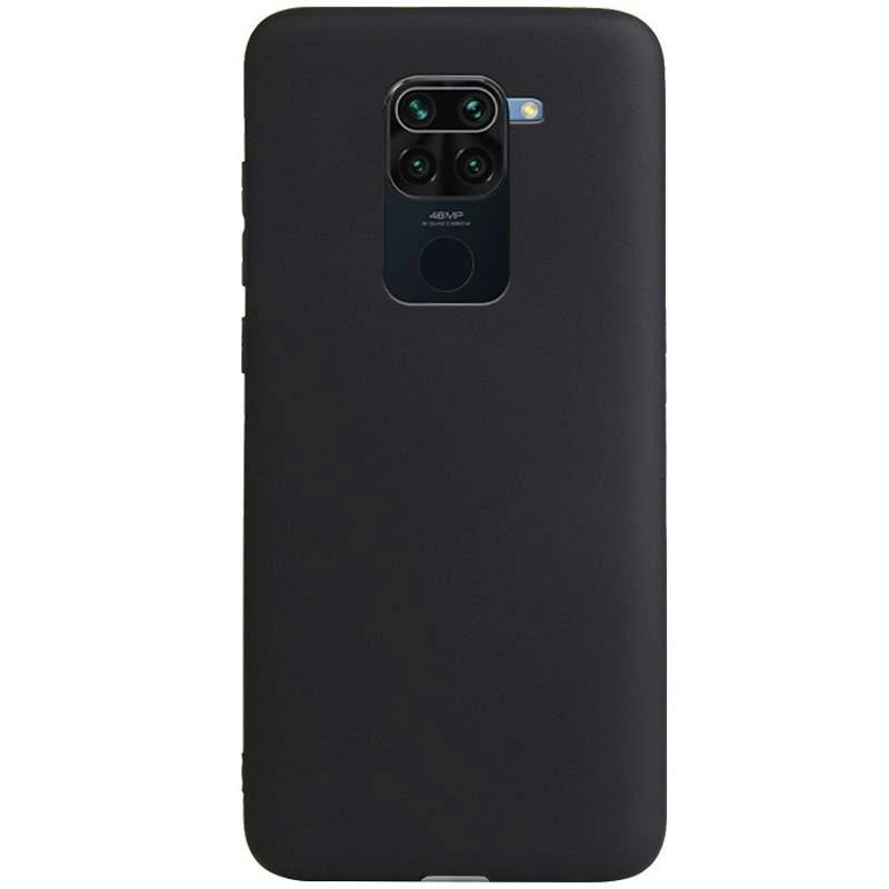 

Чёрный силиконовый чехол Epik для Xiaomi Redmi Note 9 / Redmi 10X (Черный), Чорний