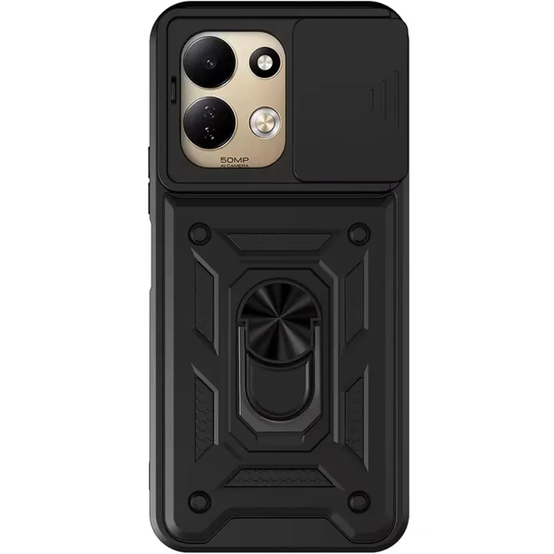 Ударопрочный чехол Ummi Camshield Serge Ring (in box) для Xiaomi Redmi 17 – Черный / Black. Фото 2 из 3