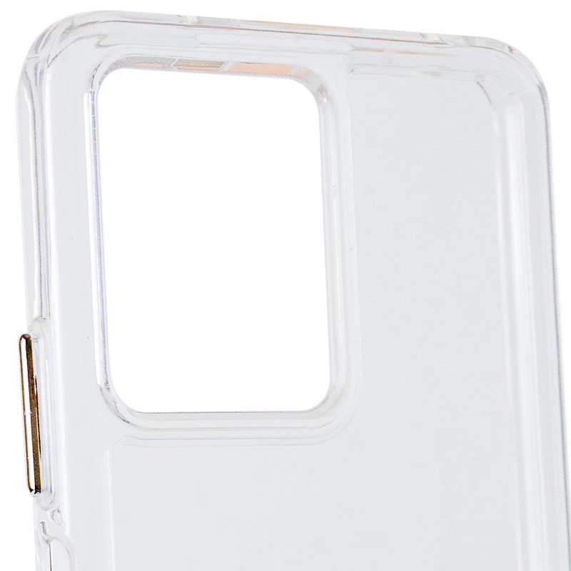 TPU+PC чохол з металевими кнопками на Xiaomi Poco F5 / Note 12 Turbo – Прозорий. Фото 2 з 8