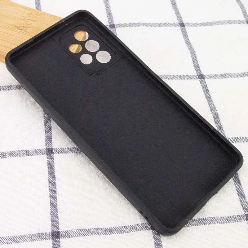 Цветной силиконовый чехол с защитой камеры для Samsung Galaxy A52 4G / A52 5G – Черный / Black. Фото 4 из 6