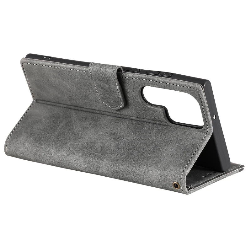 Шкіряний чохол-книжка Maverick Cover для Samsung Galaxy S26 Ultra – Grey. Фото 5 з 5