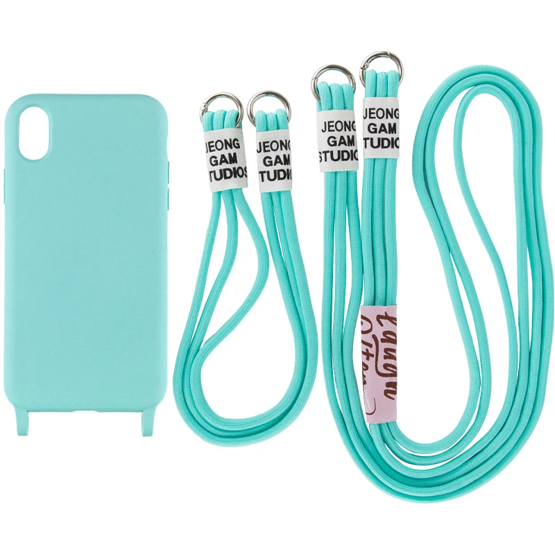 

Чохол TPU two straps California на Apple iPhone XR (6.1") (Бірюзовий / Marine Green)