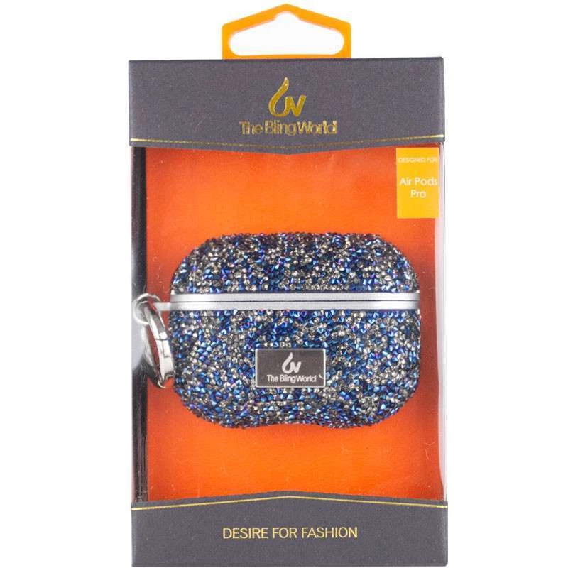 TPU чохол Bling World Rock Diamond для навушників AirPods Pro / Airpods Pro 2 – Синій. Фото 8 з 8