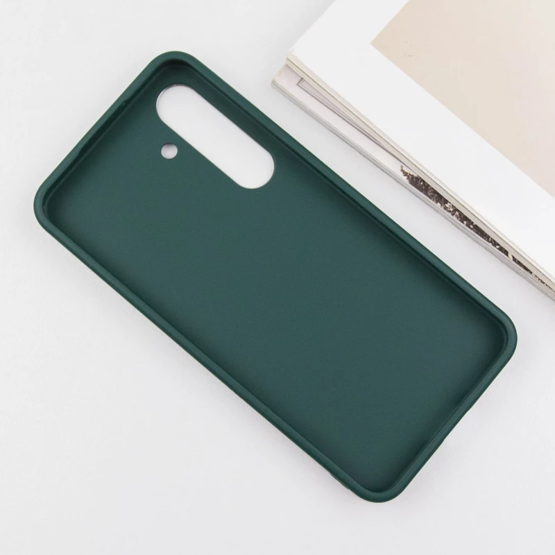 TPU чохол Bonbon з металевими кнопками на Samsung Galaxy S24+ – Зелений / Pine green. Фото 8 з 11