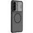 Пластикова накладка Nillkin Pro зі шторкою для камери та магнітом на Samsung Galaxy A57 5G – Transparent black. Фото 1 з 6