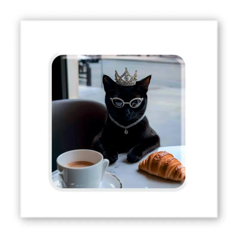 Стікер 3D до 5см Animal Collection – Rich black cat. Фото 1 з 6