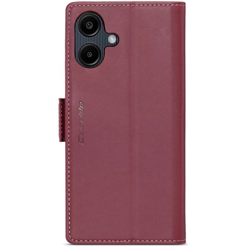 Шкіряний чохол-книжка CaseMe Nappa leather для Xiaomi Redmi Note 15 Pro 5G – Red. Фото 6 з 10