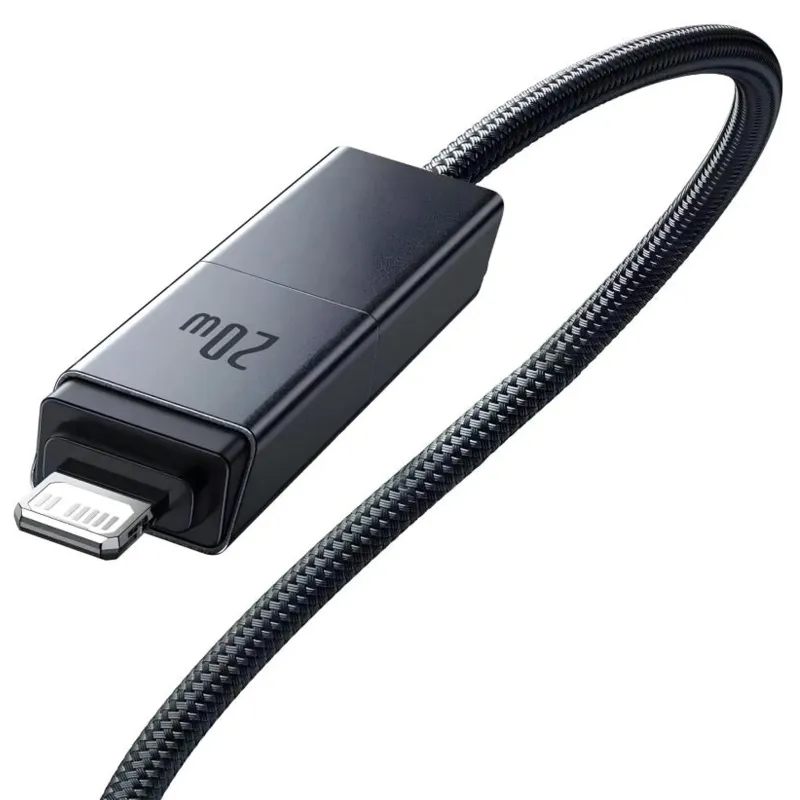 Дата кабель Baseus Versatile Two-for-Two USB/Type-C to Type-C/Lightning 60W (1m) (CB000162) – Cosmic Black. Фото 5 з 6