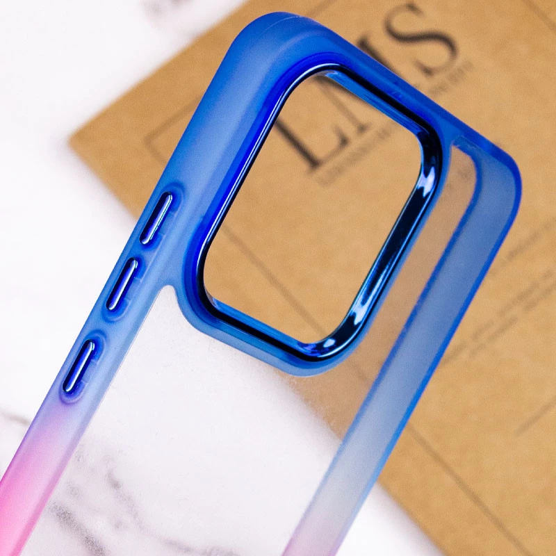 Силіконовий чохол фреш на Xiaomi Redmi A3 – Рожевий / Синій. Фото 8 з 9