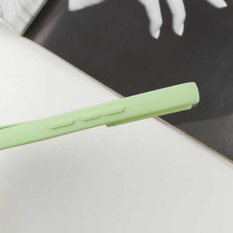 Чохол Silicone Case Lakshmi з закритою камерою на Xiaomi Redmi Note 13 4G – Зелений / Pistachio. Фото 7 з 8