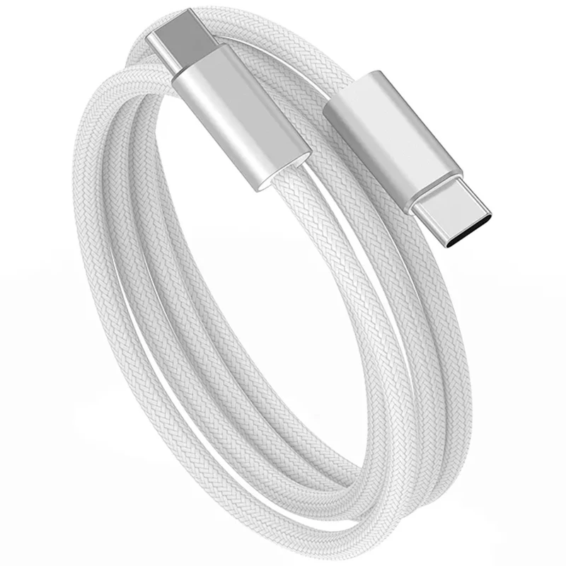 Дата кабель WIWU C101 Essen Type-C to Type-C 240W (1.5m) – White. Фото 4 из 4