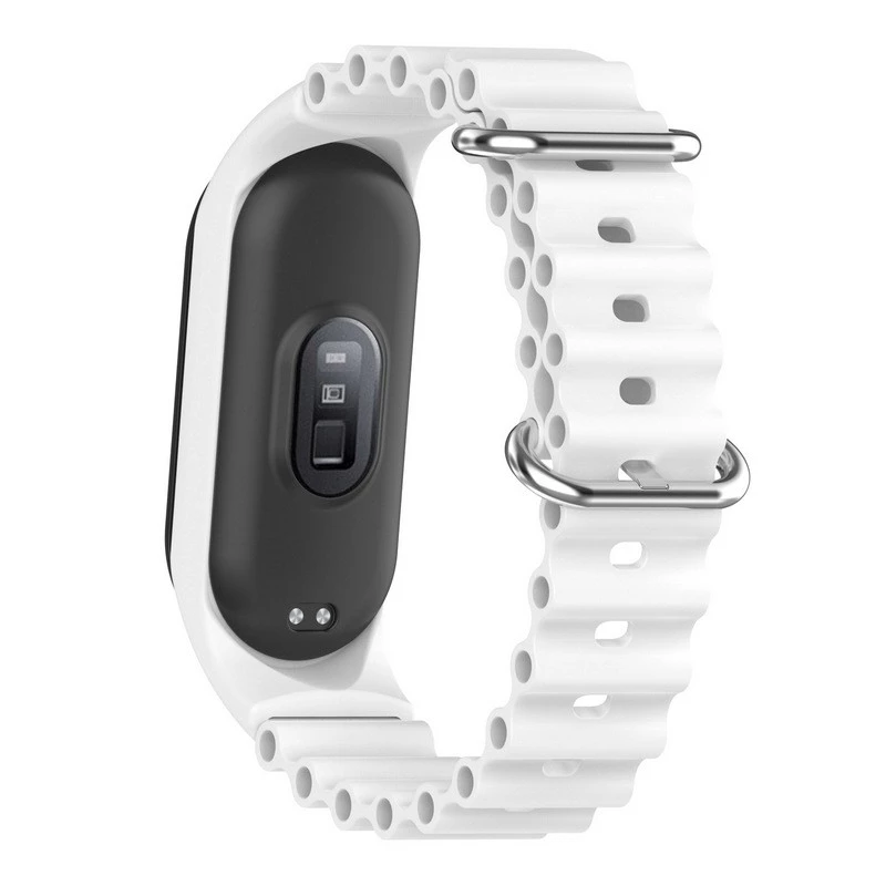 Ремінець Ocean Band для Xiaomi Mi Band 9/8 – Білий / White. Фото 6 з 8