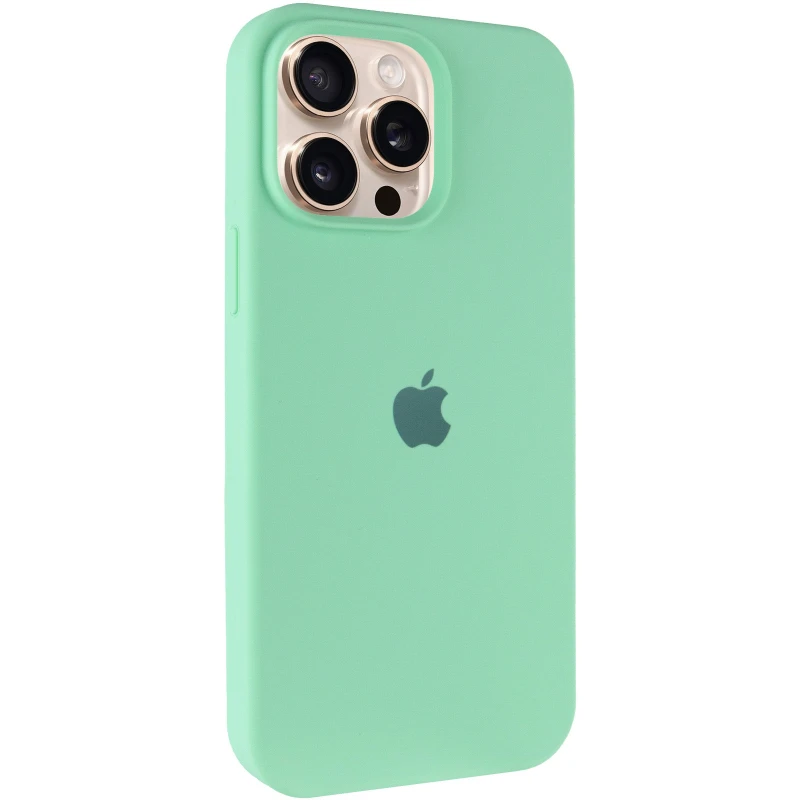 Чехол Silicone Case с закрытым низом для Apple iPhone 14 Pro Max (6.7") – Зеленый / Pistachio. Фото 1 из 11