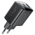МЗП Acefast A106 GaN PD45W (1USB-A/1C) – Black. Фото 5 з 6