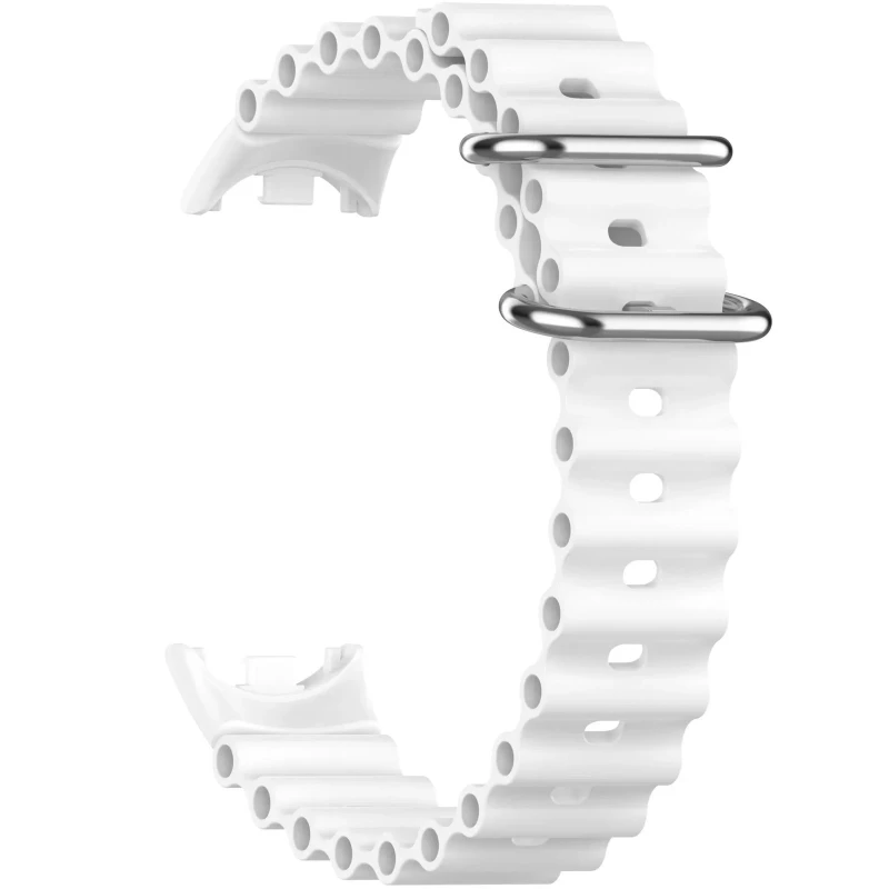 Ремінець Ocean Band для Xiaomi Mi Band 9/8 – Білий / White. Фото 7 з 8