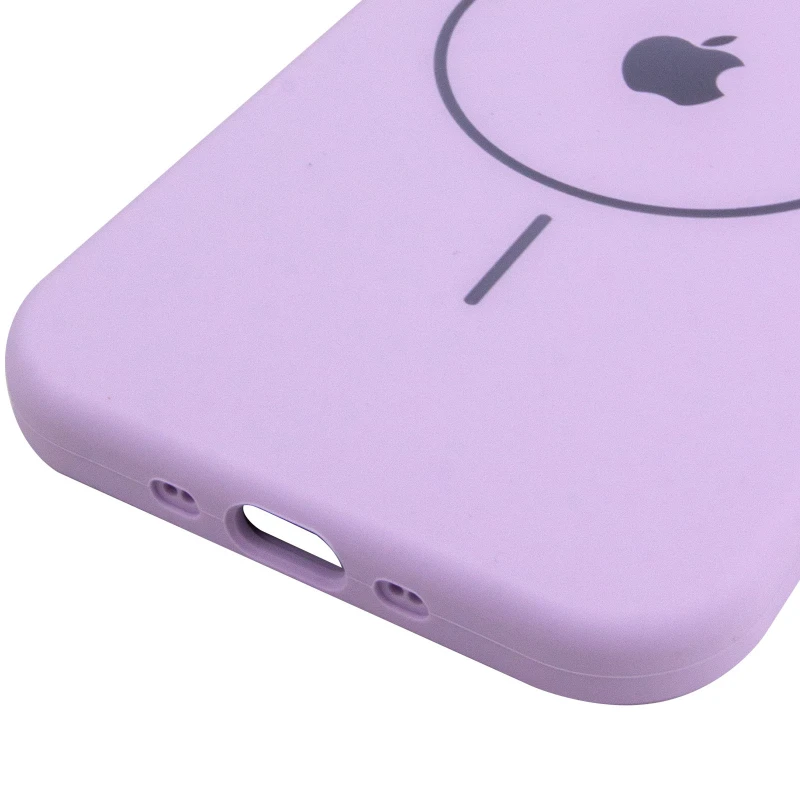 Чохол Silicone Case Full Protective (AA) V2 with MagSafe для Apple iPhone 17 Pro (6.3") – Бузковий / Lilac. Фото 11 з 11