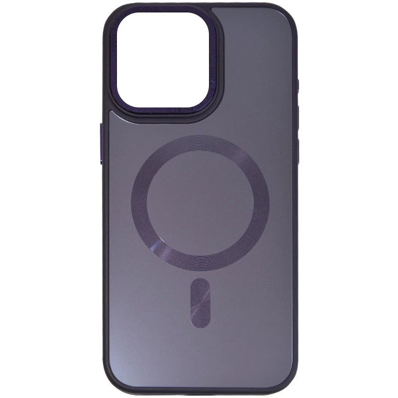 

Силиконовый сапфировый чехол с MagSafe Apple iPhone 15 Pro Max (6.7") (Фиолетовый / Deep Purple), Фіолетовий / deep purple