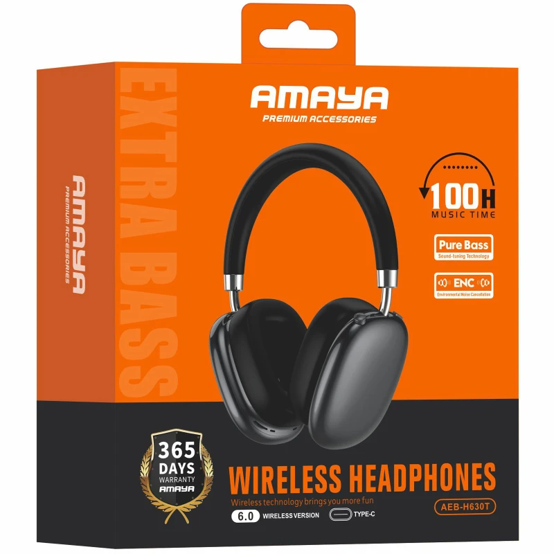 Накладные беспроводные наушники Amaya H630T – Black. Фото 2 из 2