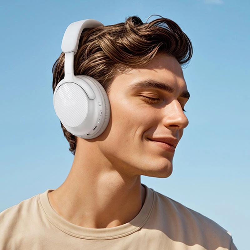 Накладные беспроводные наушники Hoco W53 Tone – Morning mist white. Фото 3 из 3