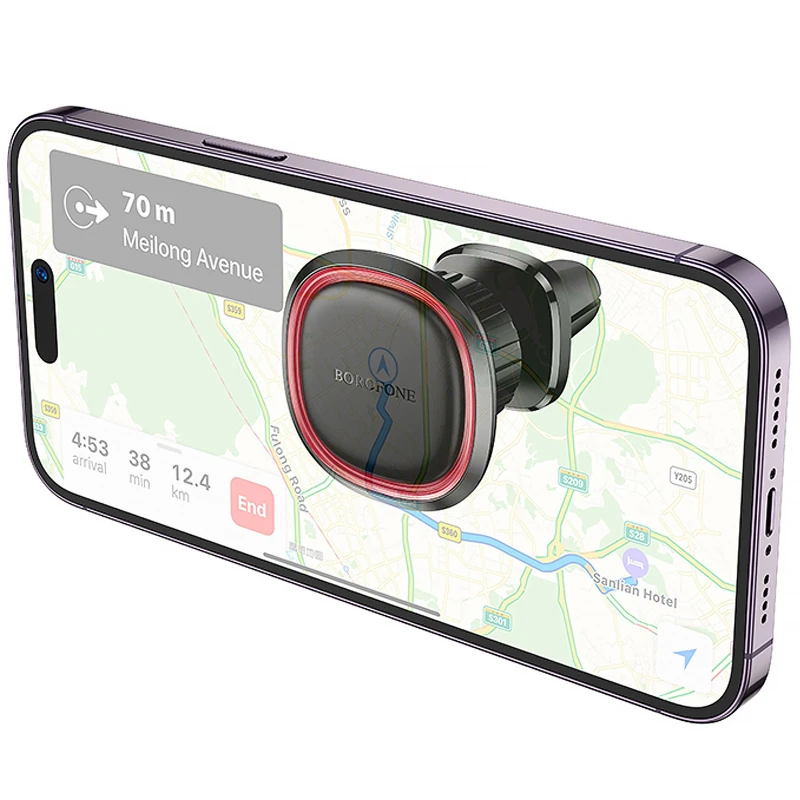 Автотримач Borofone BH124 Roman – Black / Red. Фото 5 з 6