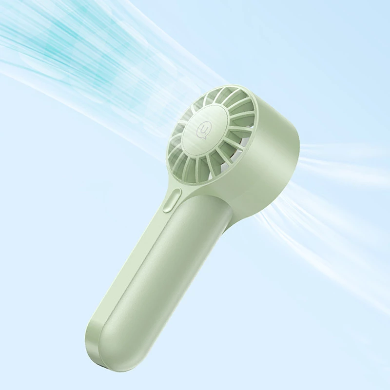 Портативний вентилятор Usams ZB288 Handheld mini fan 1200 mAh – Green. Фото 3 з 7
