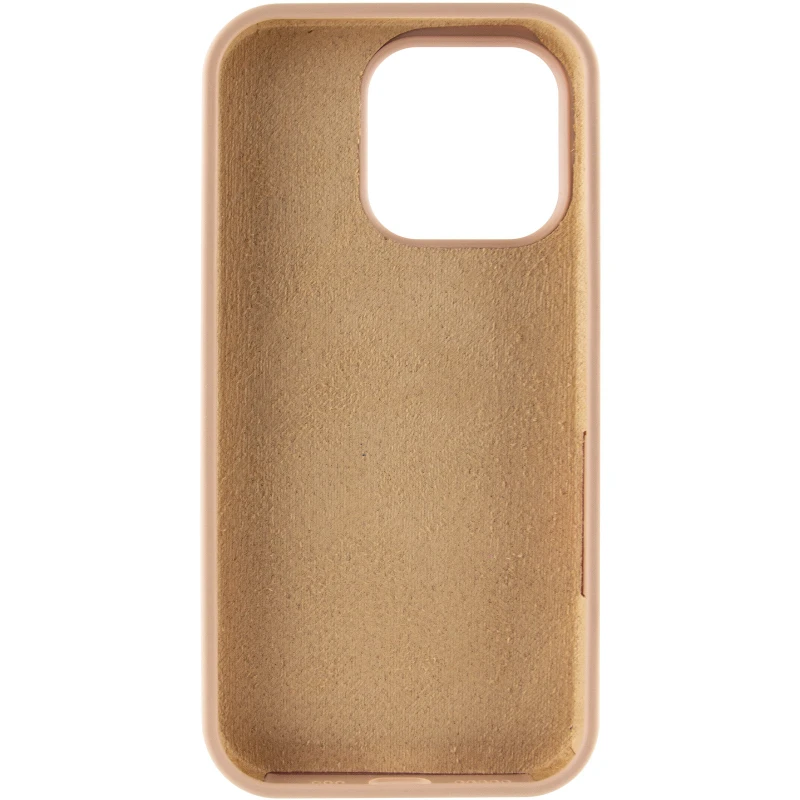 Чехол Silicone Case с закрытым низом для Apple iPhone 16 Pro Max – Бежевый / Desert Gold. Фото 4 из 6