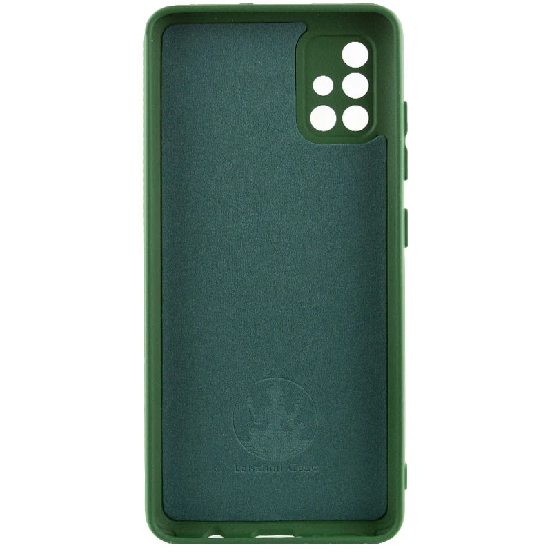Чохол Silicone Cover Ummi Lakshmi Full Camera (AA) для Samsung Galaxy A71 – Зелений / Dark green. Фото 2 з 2