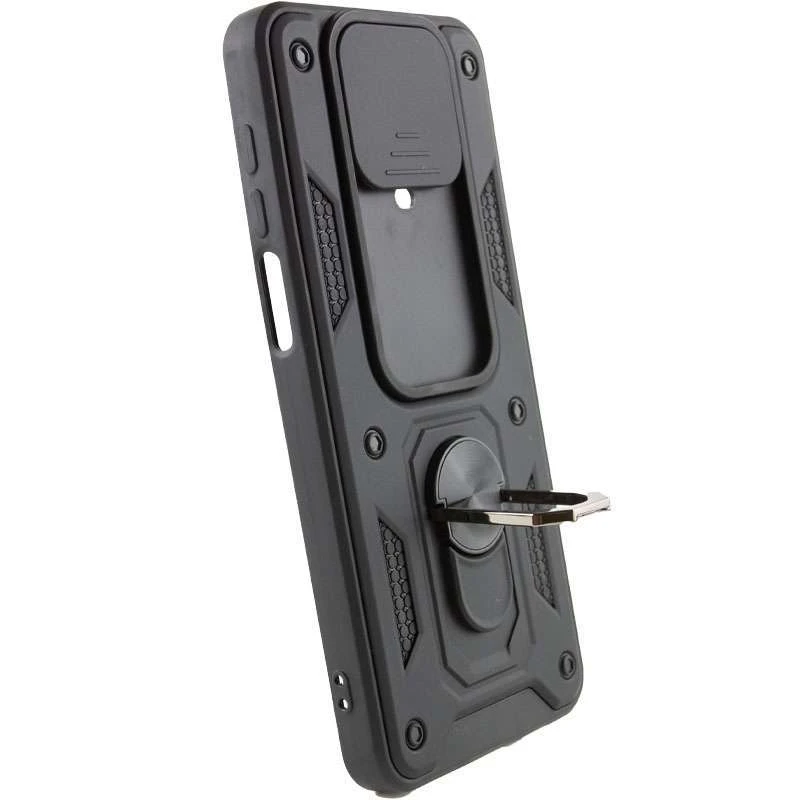 Ударопрочный чехол Serge Ring с защитой камеры для Xiaomi Redmi Note 9s / Note 9 Pro / Note 9 Pro Max – Черный. Фото 4 из 6