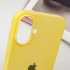 Чохол Silicone Case з закритим низом на Apple iPhone 16 – Жовтий / Yellow. Фото 5 з 8
