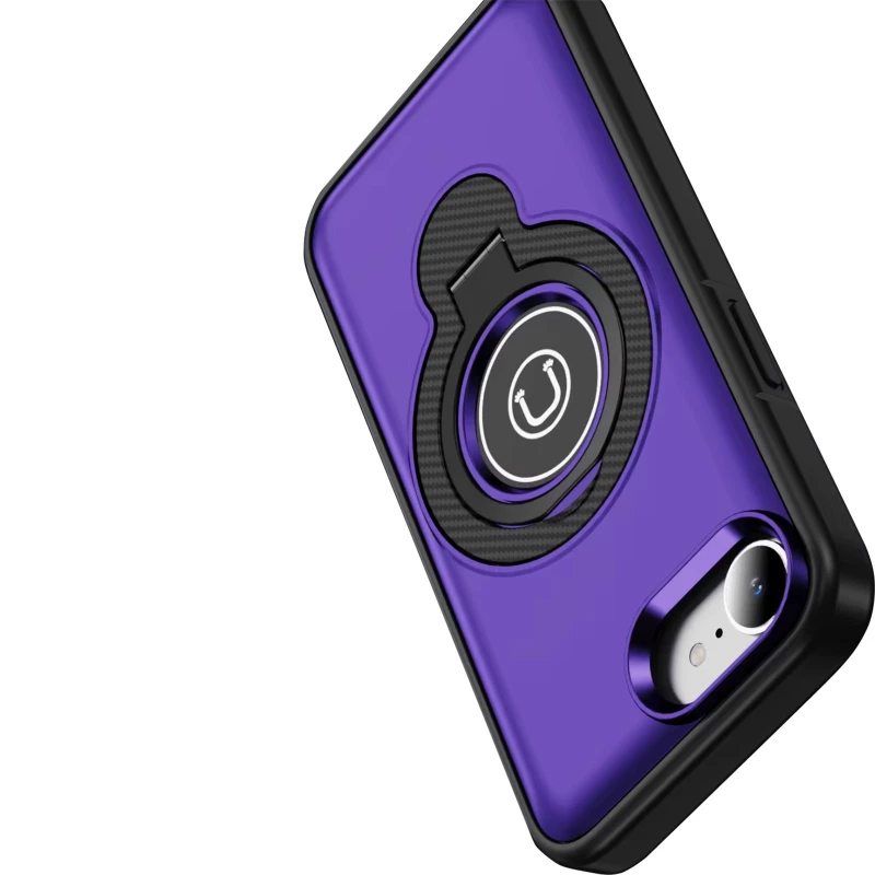 TPU+Textured PC Magnet для Apple iPhone 16e (6.1") – Purple. Фото 4 з 5