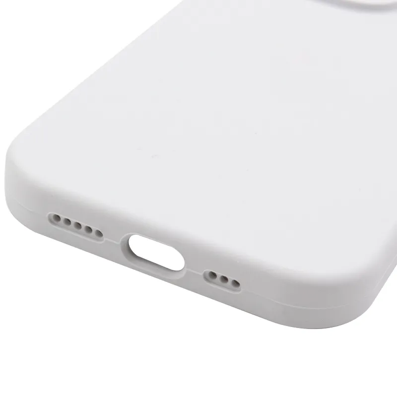 Чехол Silk Full Camera (AA) NO LOGO with Magnetic Fit для Apple iPhone 16 Pro – Белый / White. Фото 5 из 5